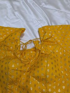 Mango Yellow Readymade Blouse