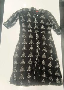 Black Geometric Print Shirt