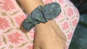 cute black scrunchies