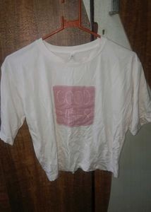 Pink Cargo Pants And Tshirt