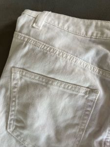 H&amp;M White Denim Cutoff Shorts