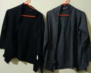 Pack of 2 Black &amp;Grey shrug