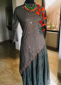 Elegant Grey Kurta