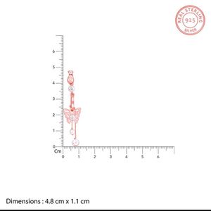 925 Real Silver Butterfly Pendant With Link Chain