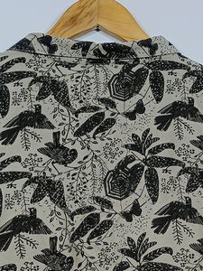 MAX Women Dark Cream Floral Printed Top