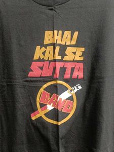 Black Printed T-shirt Rarely Used