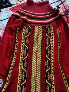 High neck sweater cum kurti