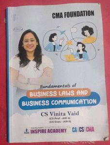 CMA Foundation Book - Business Laws & Communicatio