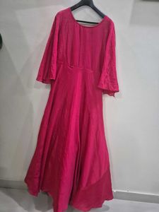 Fuschia Pink Elegant Ethnic Gown