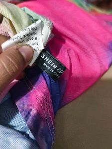 121511. Trendy Tie-Dye T-Shirt Dress