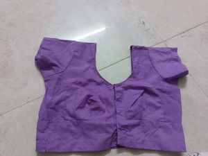 Purple Readymade Saree Blouse