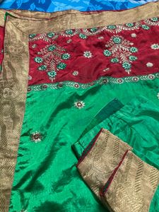 Very Nice Benarasi Silk Sareeand Matching Blouse