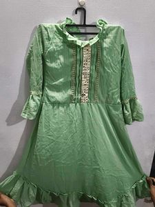 Beautiful Green Short Dress