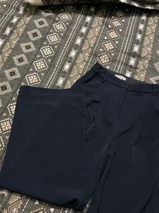 H&amp;M Navy Blue Wide leg trousers
