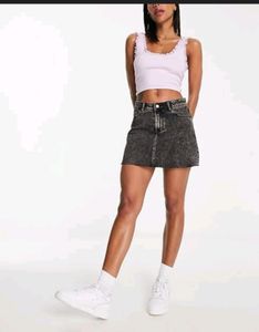 Alert🚨New WithoutTag CharcoalGrey Mini Denim Skir