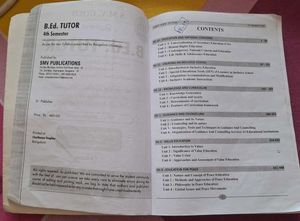 B.Ed. Tutor - Bangalore University and B.Ed. semes