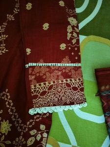 unused Elegant Maroon Kurta Set ( fixed price)