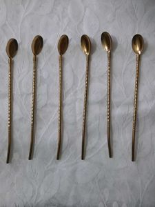 Six Long Golden Spoons
