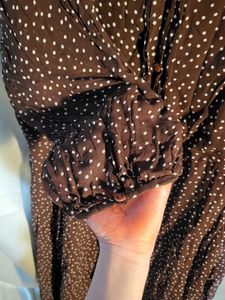 Vintage Polka Dot Midi Dress