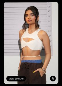FREAKINS BRAND NEW White Cut Out Top