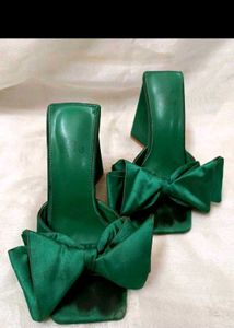 Designer Green Heels