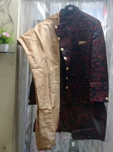 Floral Print Sherwani Jacket