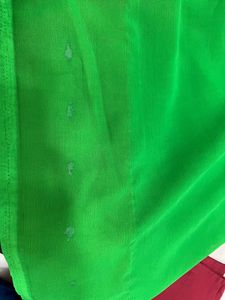 Green Embroidered Saree