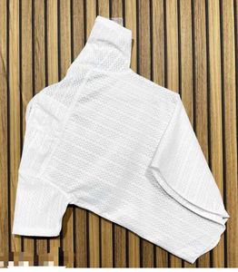 White Textured Dress Shirt