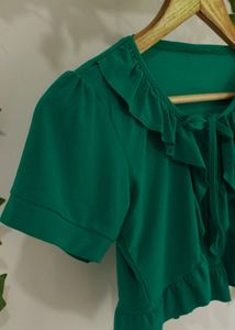 Ruffled Bolero Shrug