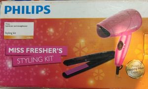 Set Of Hair Dryer And Straightener