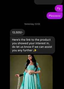 lehnga choli sky blue