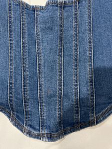Denim Corset Top