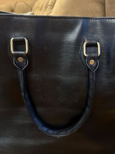 Sabyasachi Copy Black Textured Tote Bag