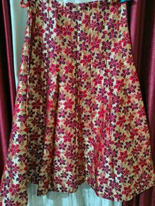 Floral Ethnic Skirt with Dupatta