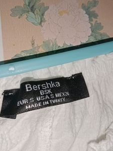 Bershka White Off Shoulder Top