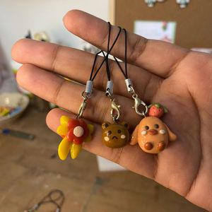 3 phone/bag Charms