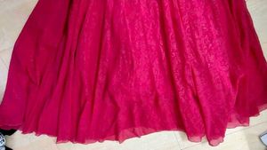 Elegant Pink Ethnic Gown(padded)
