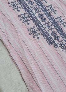Embroidered Stylish Pink Straight Kurti