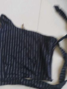 Striped One-Shoulder Top