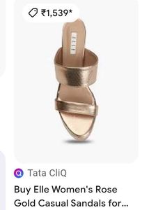 Elle Womens Rose Gold Heels