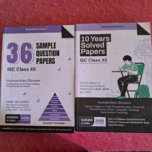 COMBO : ISC HUMANITIES SAMPLE PAPER & 10 YEARS
