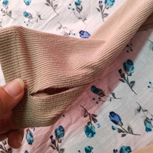 Y2K Aesthetic Unique Design Nude Crop Top