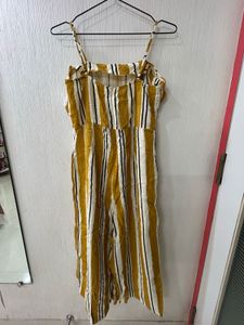 Striped Ruffle Jumpsuit