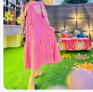 Pink Kurta Set with Jacket