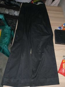 Black korean Baggy pant
