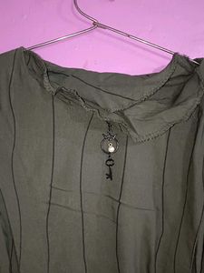 Stylish Olive Green Top