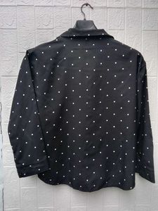 New with tag Pinterest Korean Polka Dot Blouse