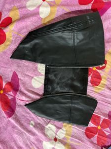 leather bandeau top