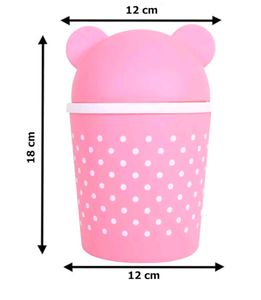 Plastic Mini Cute Teddy 🐻 Dustbin