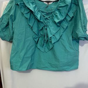Ruffle Detail Top